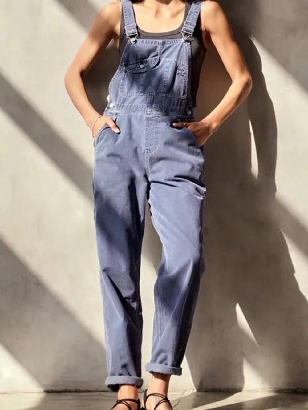 Outerknown Corduroy Overalls in Indigo Ink Blue  Size Medium Like New